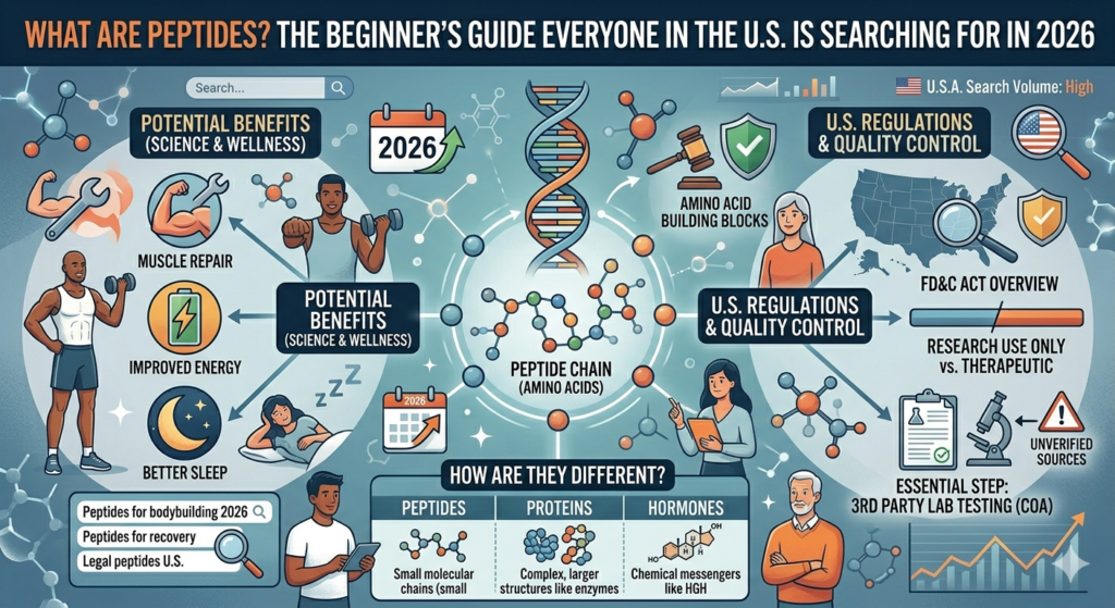 What Are Peptides? The Beginner’s Guide Everyone in the U.S. Is Searching For in 2026