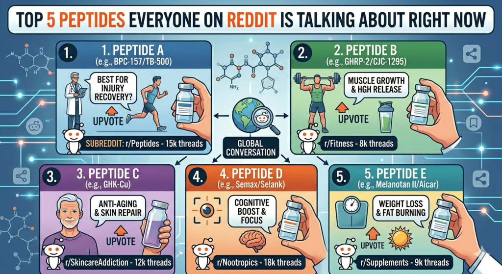 #Top 5 Peptides Everyone on Reddit Is Talking About Right Now